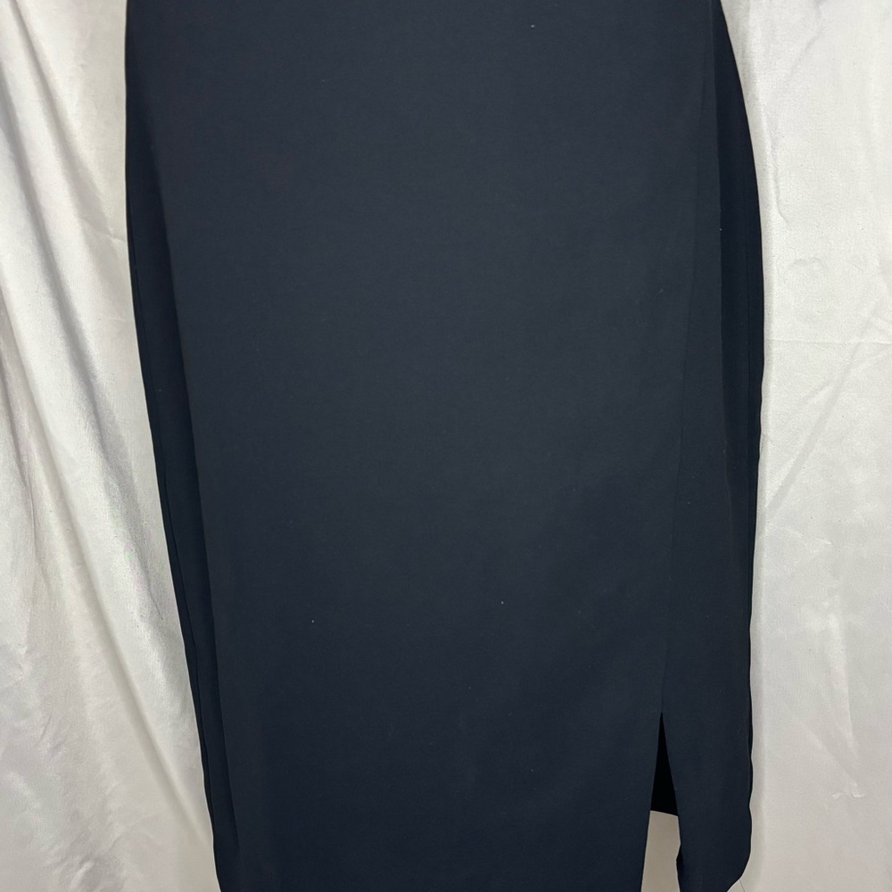 Talbots Classic Black Pencil Skirt side slit‎